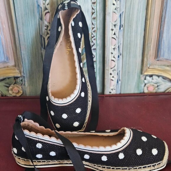 Kate Spade Polka Dot Espadrilles - Picture 1 of 5
